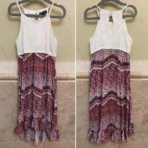 Art Class Target Halter High Low boho Dress size XS 4-5